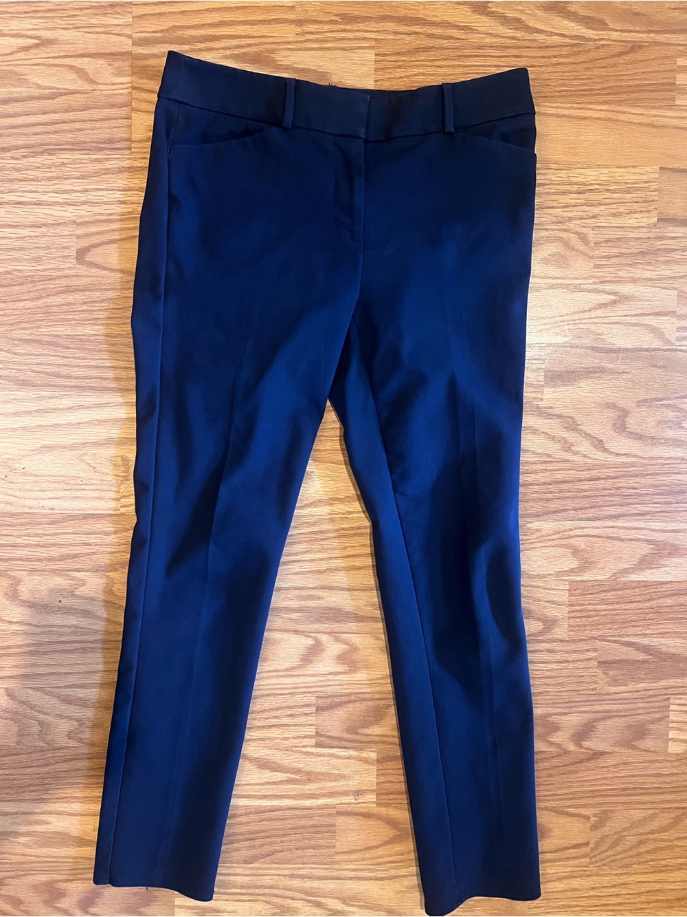 LOFT Slim Navy Dress Trousers